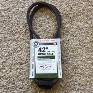 42” MTD deck belt 954-0498/754-0498